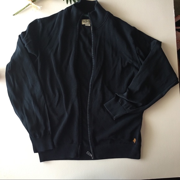 MCS Apparel zip up sweater 100% cotton XL, Black - Picture 1 of 8